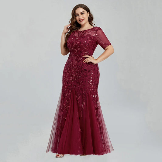 Homecoming Dresses: Evening Dress Beaded Leaves Pattern Formal Prom Gowns
