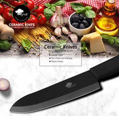 Ceramic Fruit Knife for Kitchen 3 4 5 6 inch Chef Knife with Sheath Utility Slicing