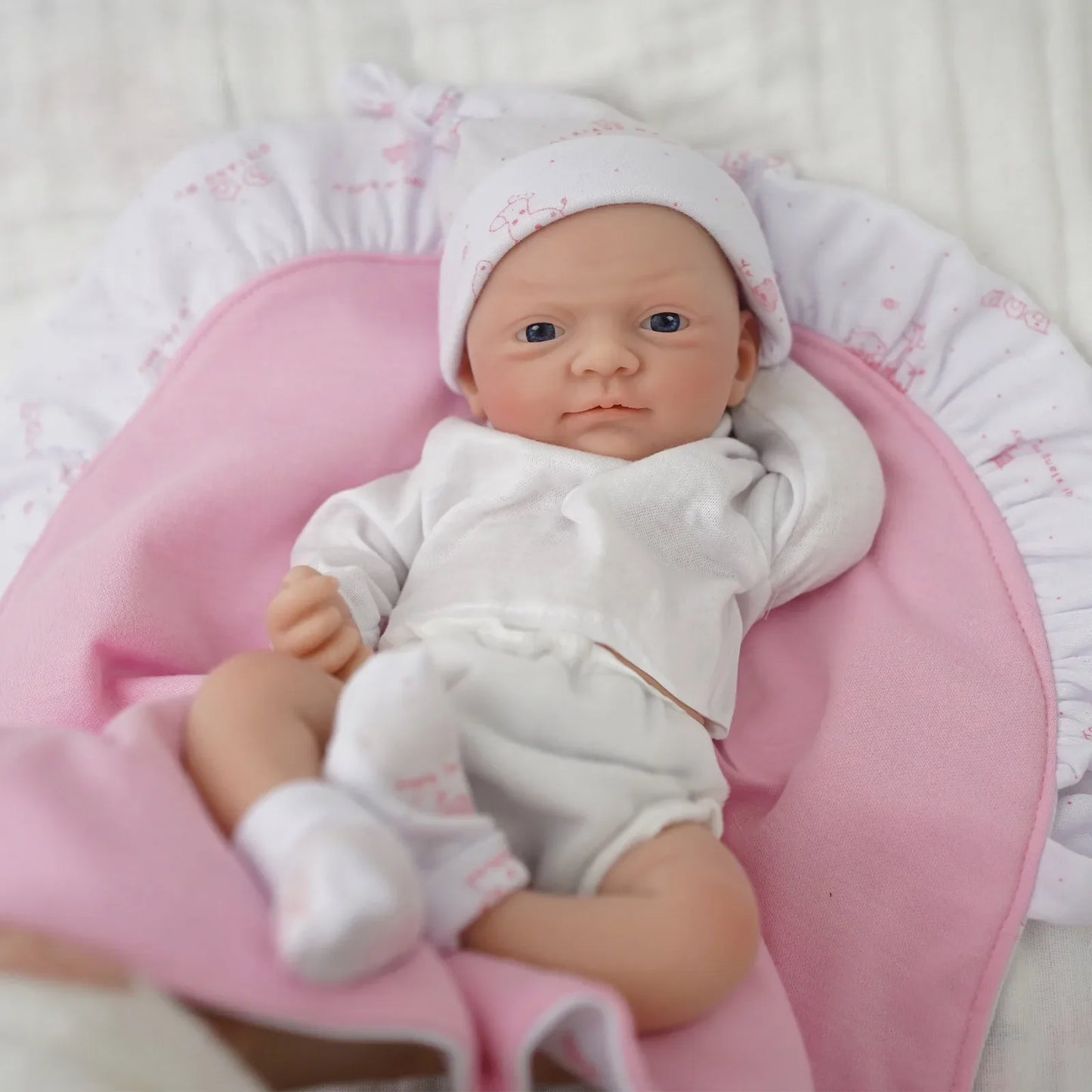 12" Micro Preemie Full Body Silicone Baby Doll Girl "Luna"& Boy "Toby" Lifelike Reborn Doll Surprice Children Anti-Stress