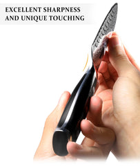 5 Inch Santoku Knife Japanese Damascus Stainless Steel 67 Layers Japanese