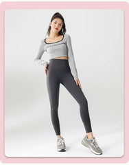 Spring Summer Thin Traceless Shark Leggings Women High Waist