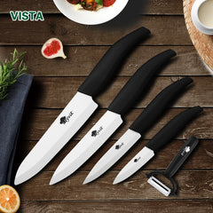 Ceramic Knife Set of Kitchen Knives 3 4 5 6 Inch Sharp Serrated Bread Chef Utility