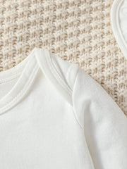 4Pcs Baby Boys Spring/Autumn Long Sleeve Cartoon Elephant Boysuit+ Stripe Trouser For Outfits Chlothing+Hat+Bib+Gloves