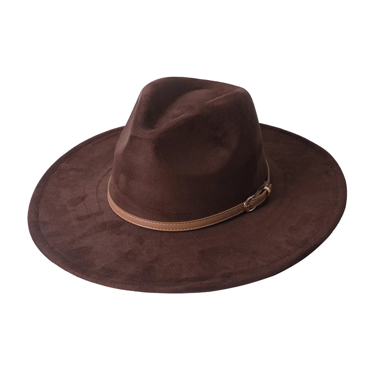 Vegan Suede Fedora Rancher Hats Blank Hats for Burning Multicolor teardrop shaped Top 9.5cm Brim Unisex Jazz Hat Church Hat