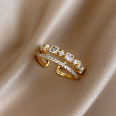 Leaf Branch Shape Open Rings For Women Korean Party Exquisite