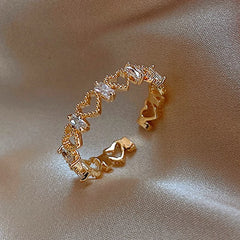 Leaf Branch Shape Open Rings For Women Korean Party Exquisite