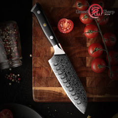 5 Inch Santoku Knife Japanese Damascus Stainless Steel 67 Layers Japanese