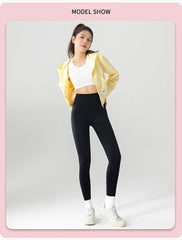 Spring Summer Thin Traceless Shark Leggings Women High Waist