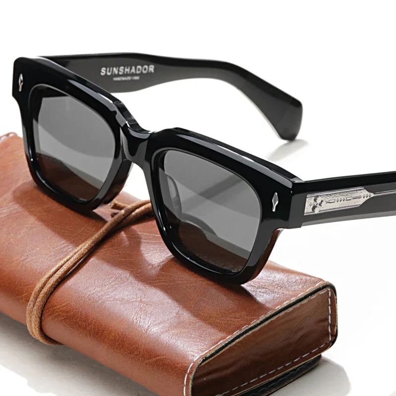 Luxury Brand Original Sunglasses Thick Acetate Handmade Men's Eyewear Designer Top Quality Women's Outdoor UV Protective glasses