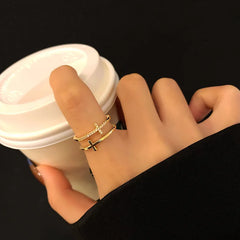Leaf Branch Shape Open Rings For Women Korean Party Exquisite