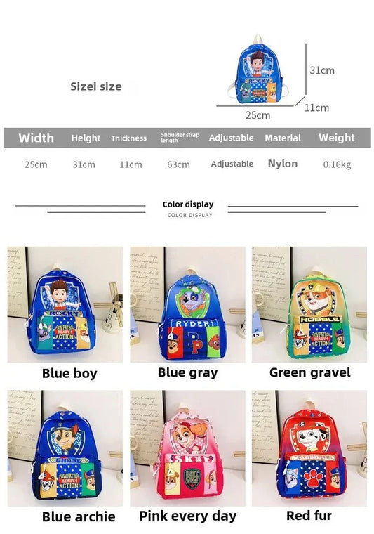 PAW Patrol Children School Bag Original Cute Dogs Fashion Boy Girl Backpack Kids Kindergarten Backpacks Chase Skye Baby Gift