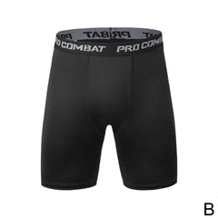 Male Fitness Quick-Drying Tight Shorts Elastic Compression Leggings Training Pants