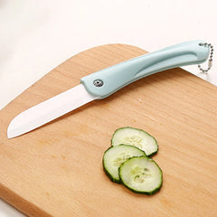 1PC Mini Ceramic Fruit Knife Kitchen And Bar Supplies Portable Folding Knife Creative
