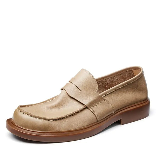 Handmade Italian Style Men Dress Loafers shoes Micro Leather Formal Business Oxfords
