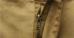 Men's Baggy Multi Pocket Military Cargo Shorts Mens Cotton Khaki Mens