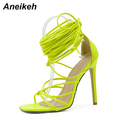 Womens Comfortable Heels: Women's Sandals Narrow Band Slides Ladies Gladiator