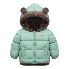 Winter Kids Thicken Jackets For Girls Coats Boys Jackets Plus Cashmere Jackets