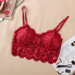 Wireless Bra For Women Padded Push Up Bralette Female Brassiere Soft Backless