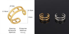 Fashion Euramerican Gold Colour Ring Rings Women Ring Stainless Steel Ring Woman