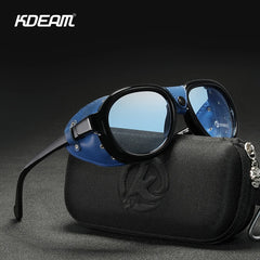 Pilot Sunglasses Men and Women Soft Leather Shield Glasses
