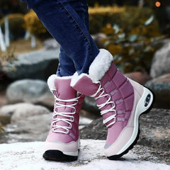 Women Boots High Quality Warm Snow Boots Lace-up Comfortable Ankle Boots