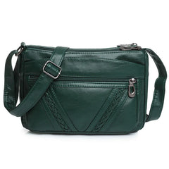 Fashion All-match Solid Color Messenger Bag High Capacity Womens Shoulder Bags