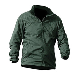 Summer Waterproof Quick Dry Tactical Skin Jacket Men Hooded Raincoat