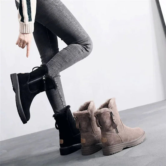 Women Brand Winter Snow Boots Female Ladies Fashion Designer Shoes Women