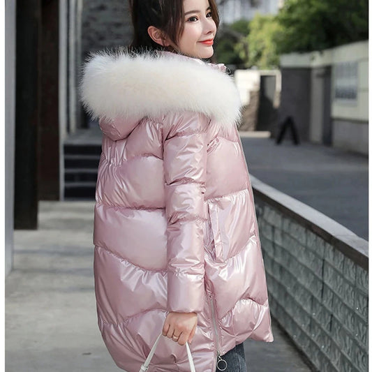 Winter Jacket Women Clothes Vintage Warm Coat Female Women's Down Cotton Jacket