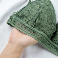 Women Lace Bra No Steel Ring Beauty Back Wrapped Chest Comfortable