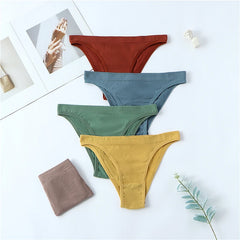 Bra Set Women Underwear Set Bralette Female Lingerie Ribbed Tops