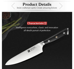 5'' Inch Utility Knife German 1.4116 Stainless Steel Kitchen Paring Knives