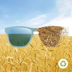 square men's and women's sunglasses Glasses Wheat straw sunglasses