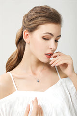 925 Sterling Silver Solid Small Heart Pendant Necklace 16-30 Inch Snake