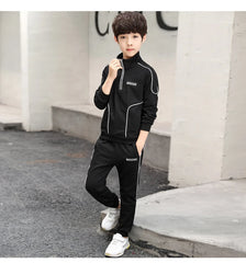 Spring Autumn Teenager Boys Clothing Sets Child Fashion Letter Sweatshirt + Pants 2Pcs Kids Tracksuit 4 5 6 7 8 9 10 11 12 Years