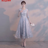 Homecoming Dresses: Prom Dresses Elegant Flower Party O-neck A-line Half Short