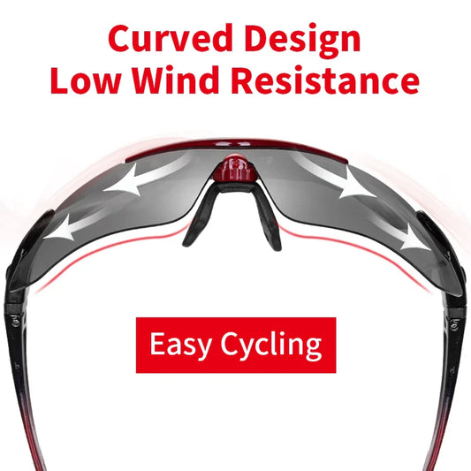 ROCKBROS Cycling Polarized glasses Bike Sunglasses Outdoor Sports Sunglasses MTB PC Goggles Eyewear 5/3 Lens Bicycle Accessory