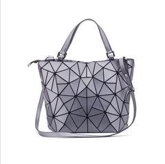 Luminous reflective Bag Geometric Tote Folding Shoulder Bags for women