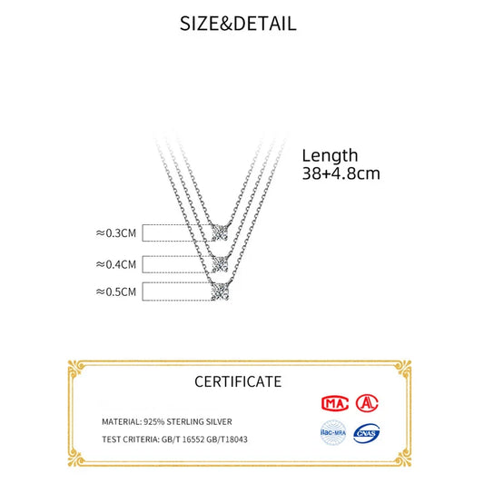 La Monada 38+4.8cm Silver Necklace For Women Fine Silver 925 Jewelry Fashion Neck Minimalist Pendants 925 Silver Chains Woman