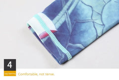 Cloud Hide Yoga Pants Women High Waist Trainer Sports Leggings Long Tights Floral