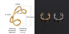 Fashion Euramerican Gold Colour Ring Rings Women Ring Stainless Steel Ring Woman