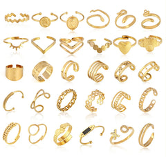 Fashion Euramerican Gold Colour Ring Rings Women Ring Stainless Steel Ring Woman