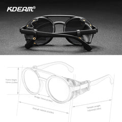 Sunglasses Men Women Leather Shield Sunglasses Twin Bridge Designed