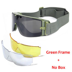 Glasses Wind and UV Protection Sunglasses Army Hunting Air Gun Color