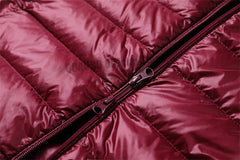 Women Ultra Lightweight Packable Long Puffer Jacket Autumn Winter