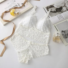 Women Lace Bras Set Backless Bralette Seamless Underwear Lace Top Lingerie