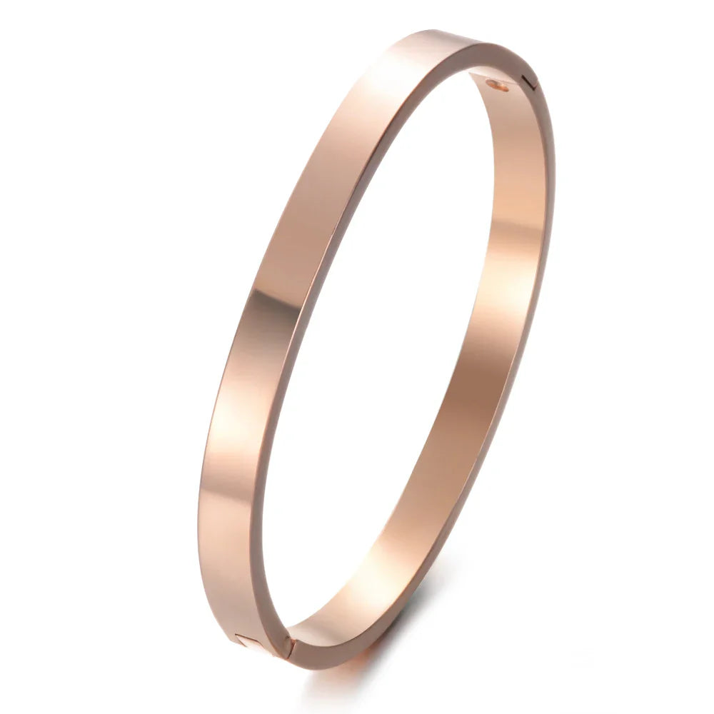 Personalized Bracelet for Women Female Width 5mm Custom Engraved Name Bracelets Bangle Stainless Steel Jewelry Armbanden Pulsera