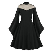 Formal attire Dresses: Women Gothic Black Dress Medieval Retro Queen Princess