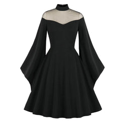 Formal attire Dresses: Women Gothic Black Dress Medieval Retro Queen Princess