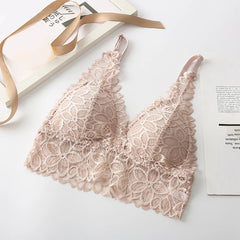 Wireless Bra For Women Padded Push Up Bralette Female Brassiere Soft Backless